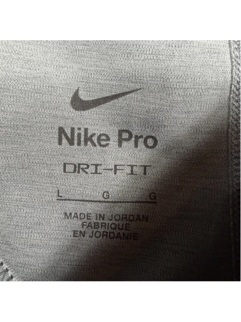 Nike Gray Pro Dri-FIT Athletic Gym Compression Shorts Women's Size Large